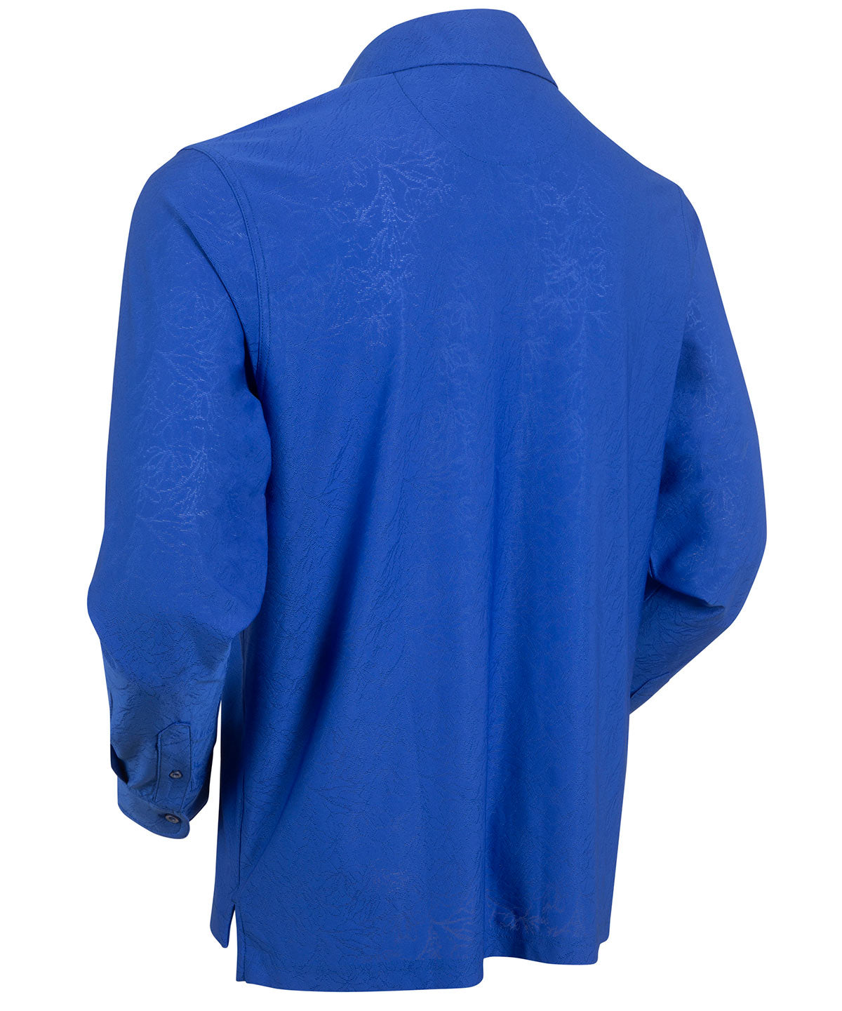 Performance Magnolia Jacquard Long-Sleeve Button-Down Sport Shirt
