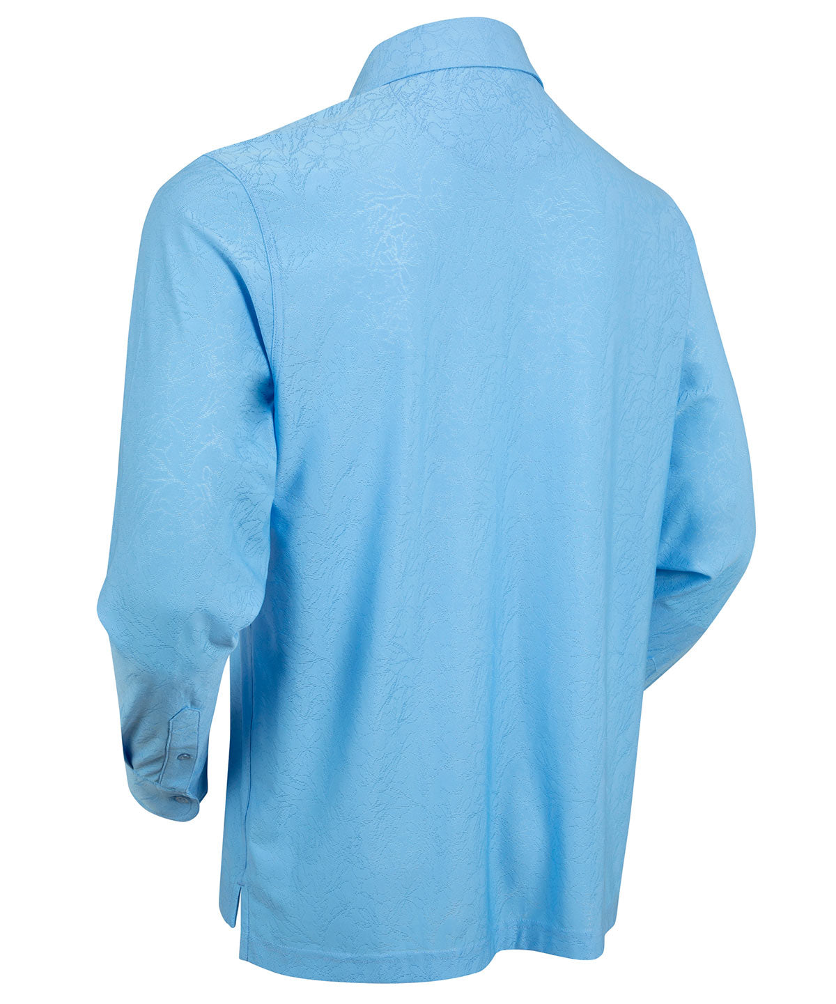 Performance Magnolia Jacquard Long-Sleeve Button-Down Sport Shirt