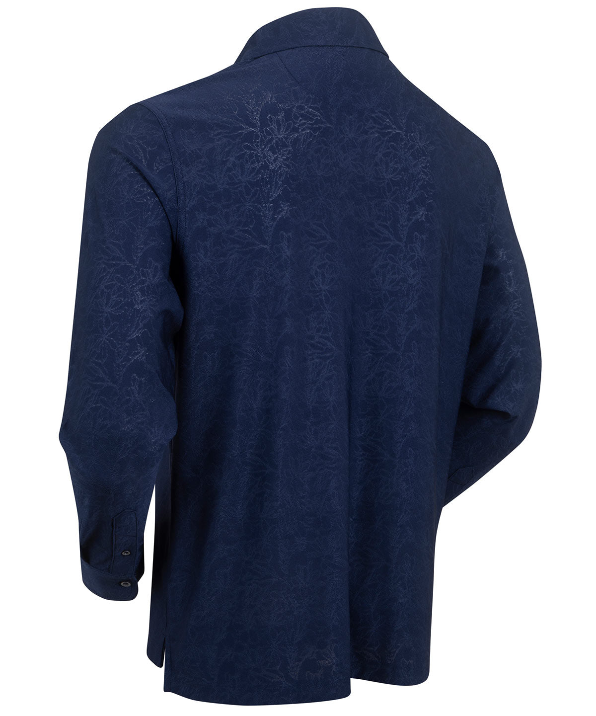 Performance Magnolia Jacquard Long-Sleeve Button-Down Sport Shirt