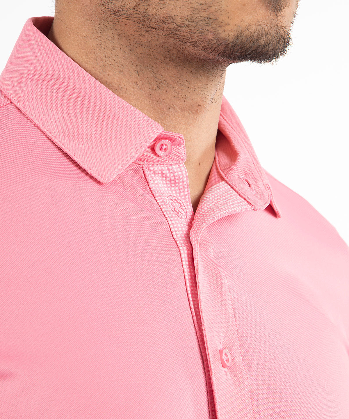 Performance Cooling Heather Micro Pique Long-Sleeve Sport Shirt