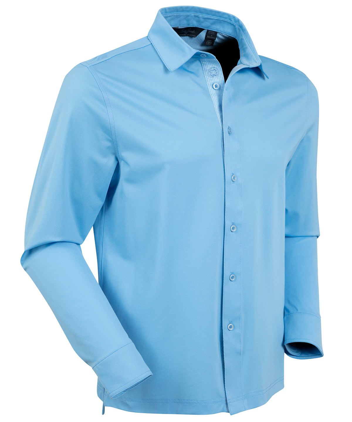 Performance Cooling Heather Micro Pique Long-Sleeve Sport Shirt