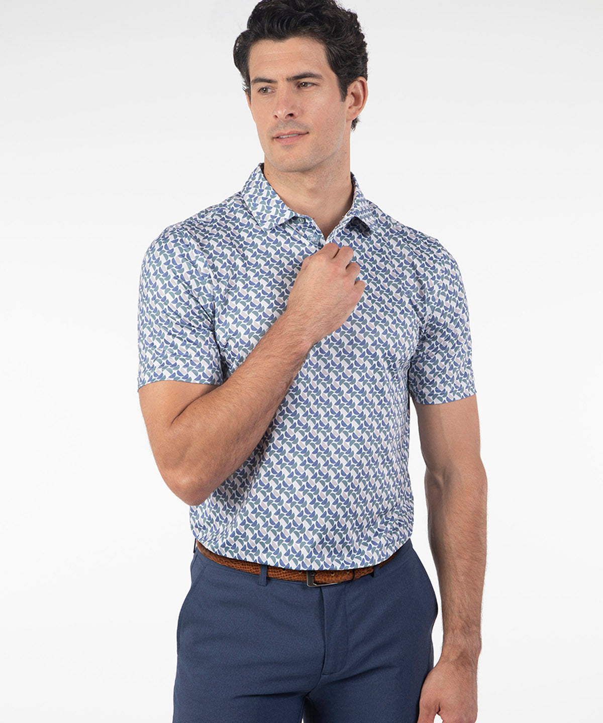 Performance Biltmore Print Short-Sleeve Polo