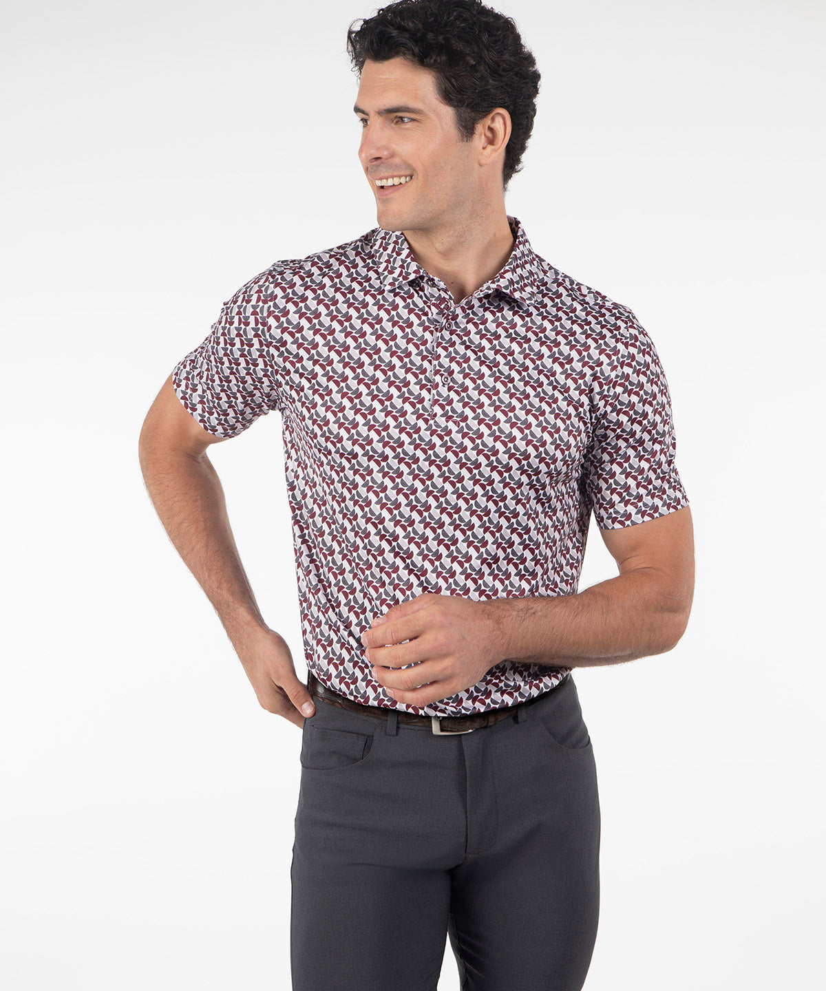 Performance Biltmore Print Short-Sleeve Polo
