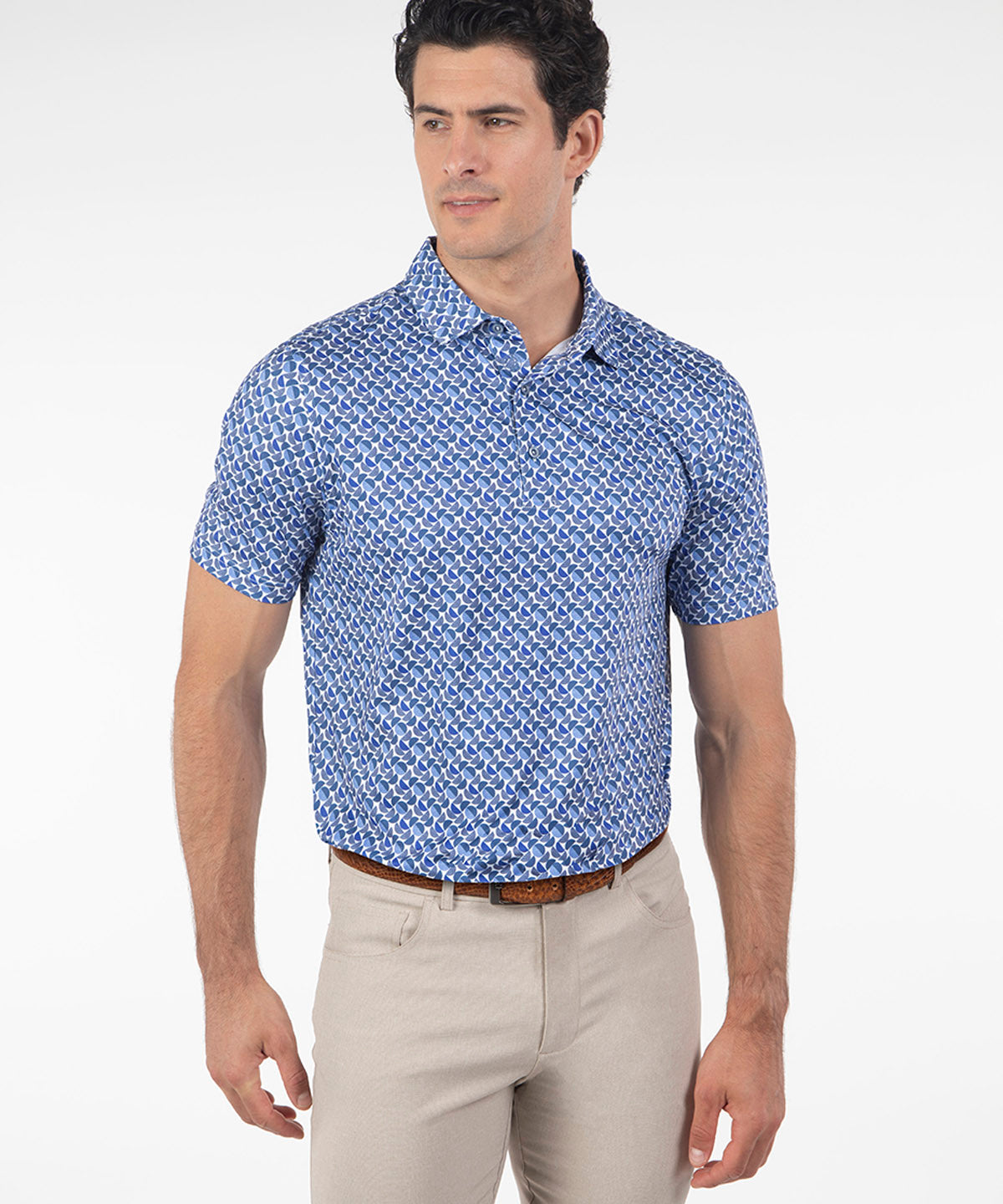 Performance Biltmore Print Short-Sleeve Polo
