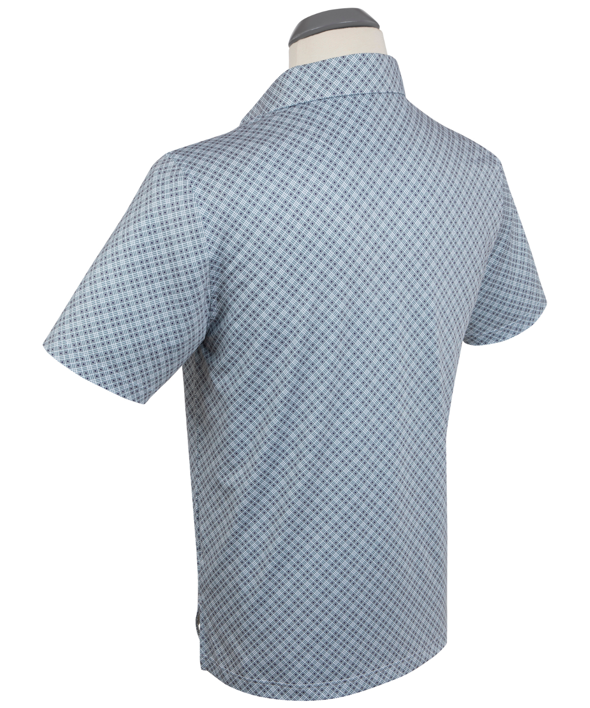 Performance Medallion Print Short-Sleeve Polo