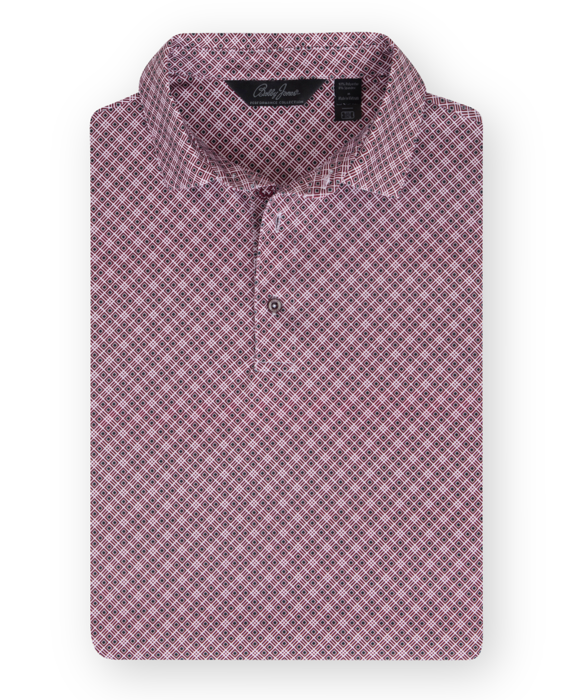Performance Medallion Print Short-Sleeve Polo