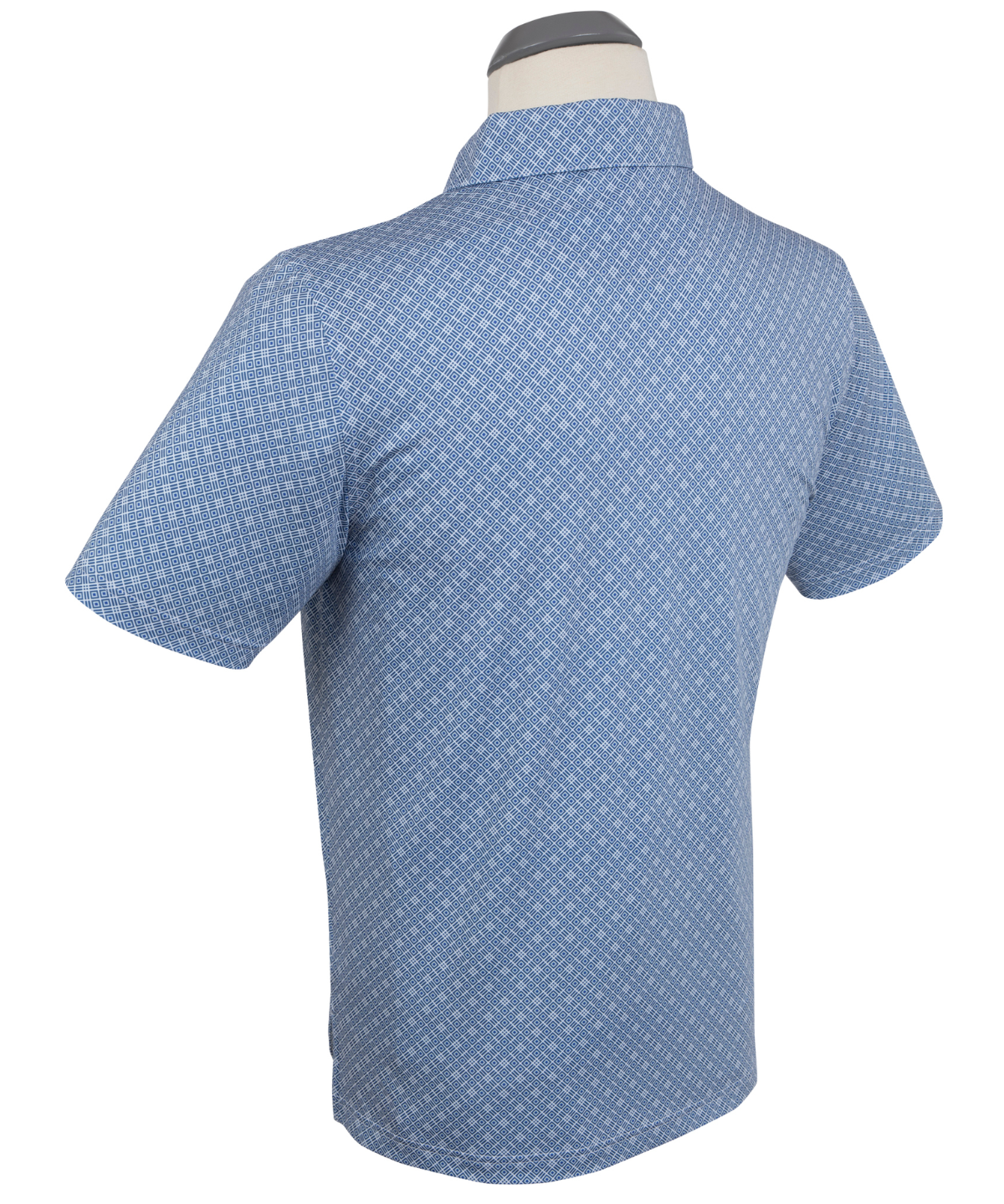 Performance Medallion Print Short-Sleeve Polo