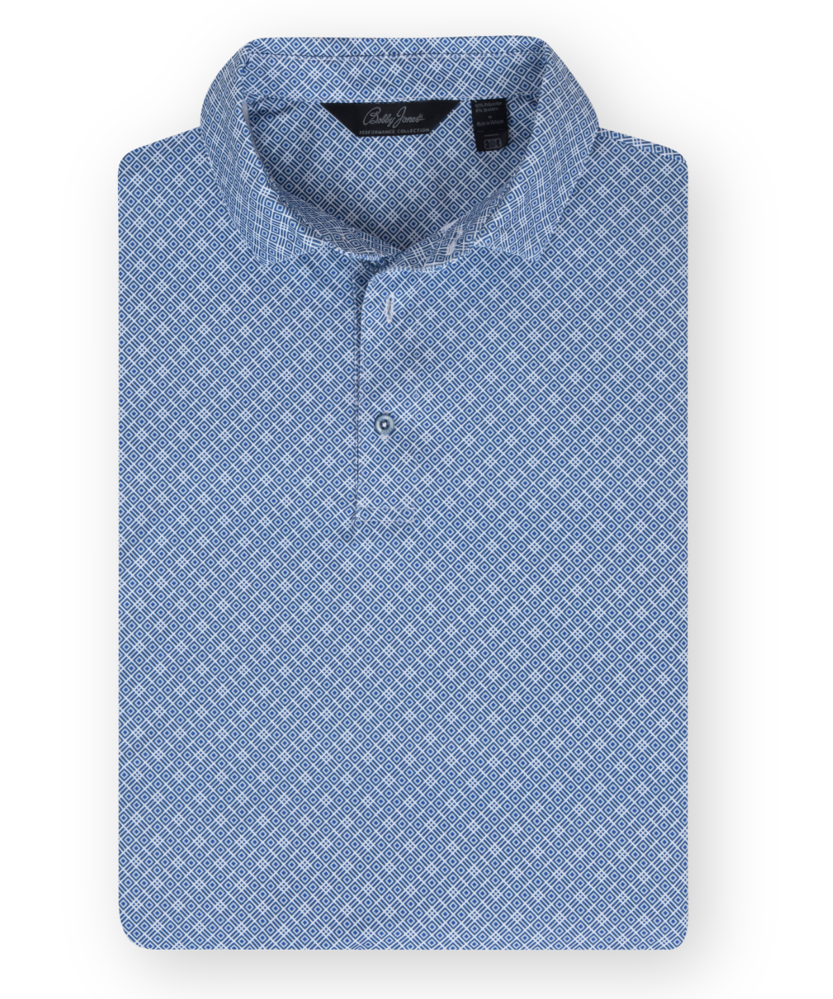 Performance Medallion Print Short-Sleeve Polo