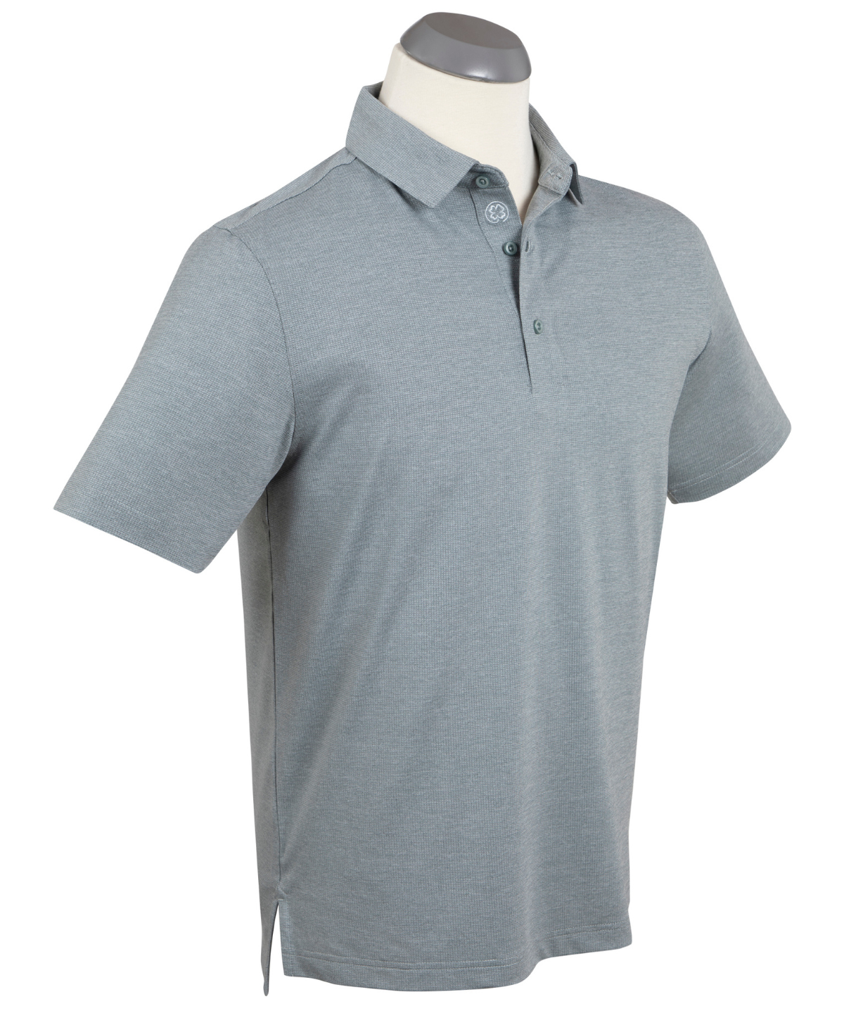 Performance Grid Jacquard Short-Sleeve Polo