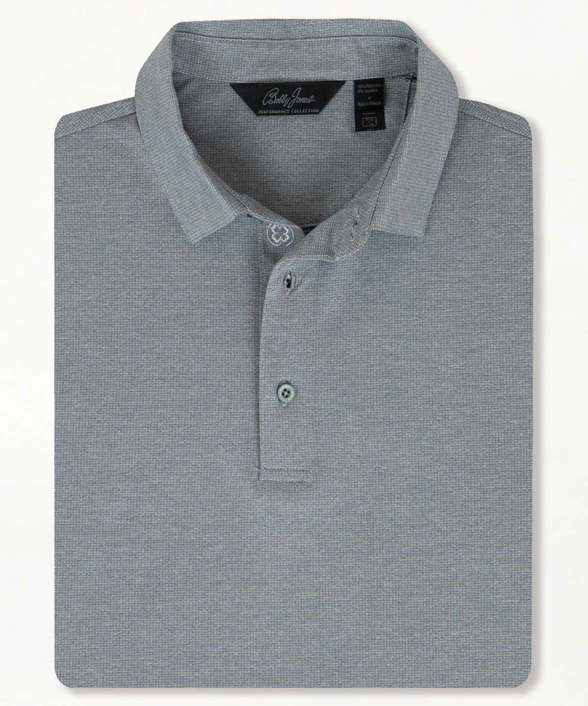 Performance Grid Jacquard Short-Sleeve Polo