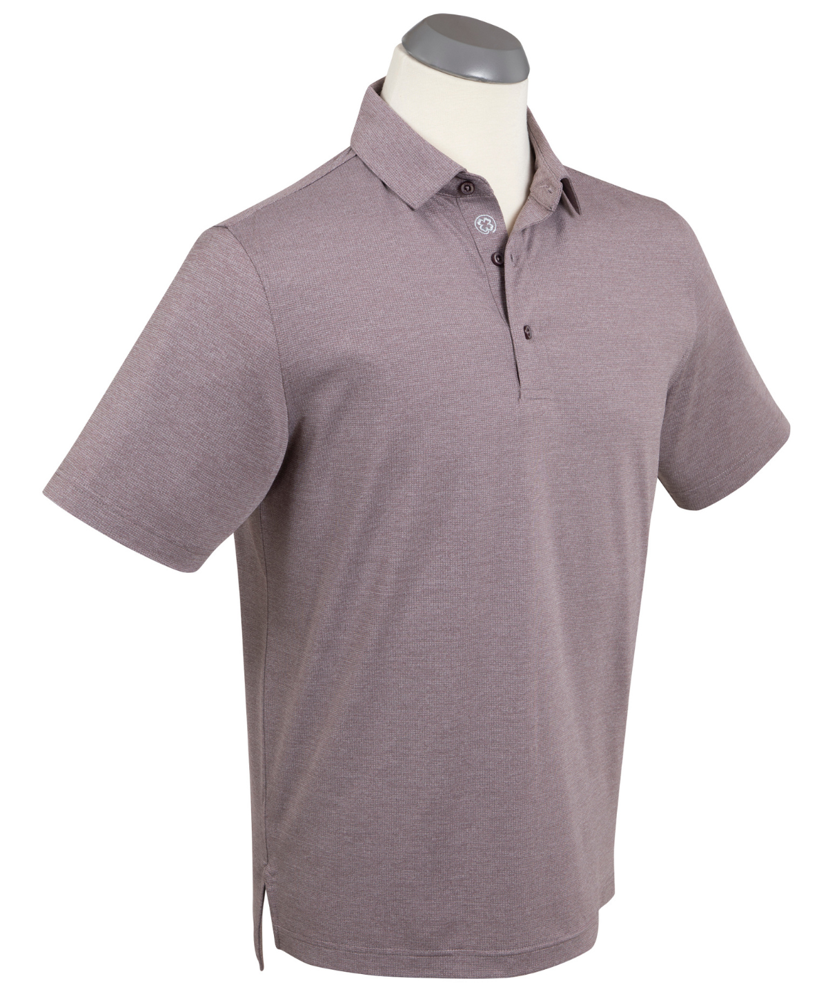 Performance Grid Jacquard Short-Sleeve Polo