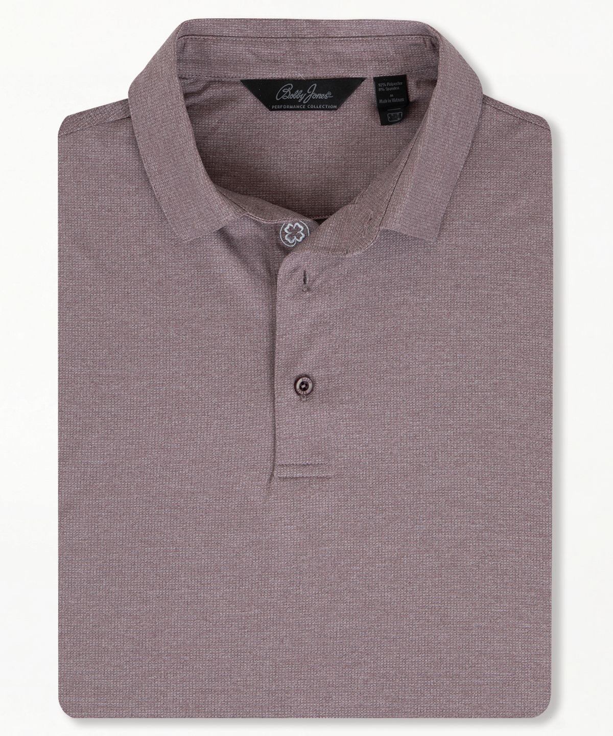 Performance Grid Jacquard Short-Sleeve Polo