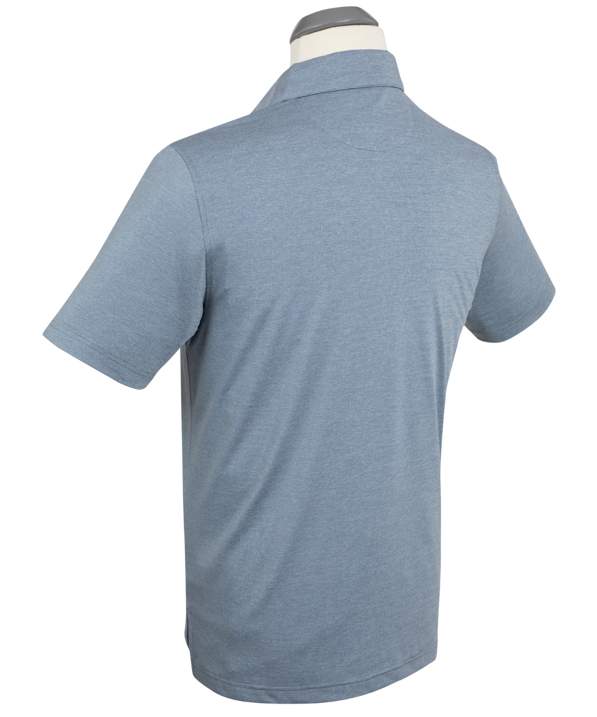 Performance Grid Jacquard Short-Sleeve Polo