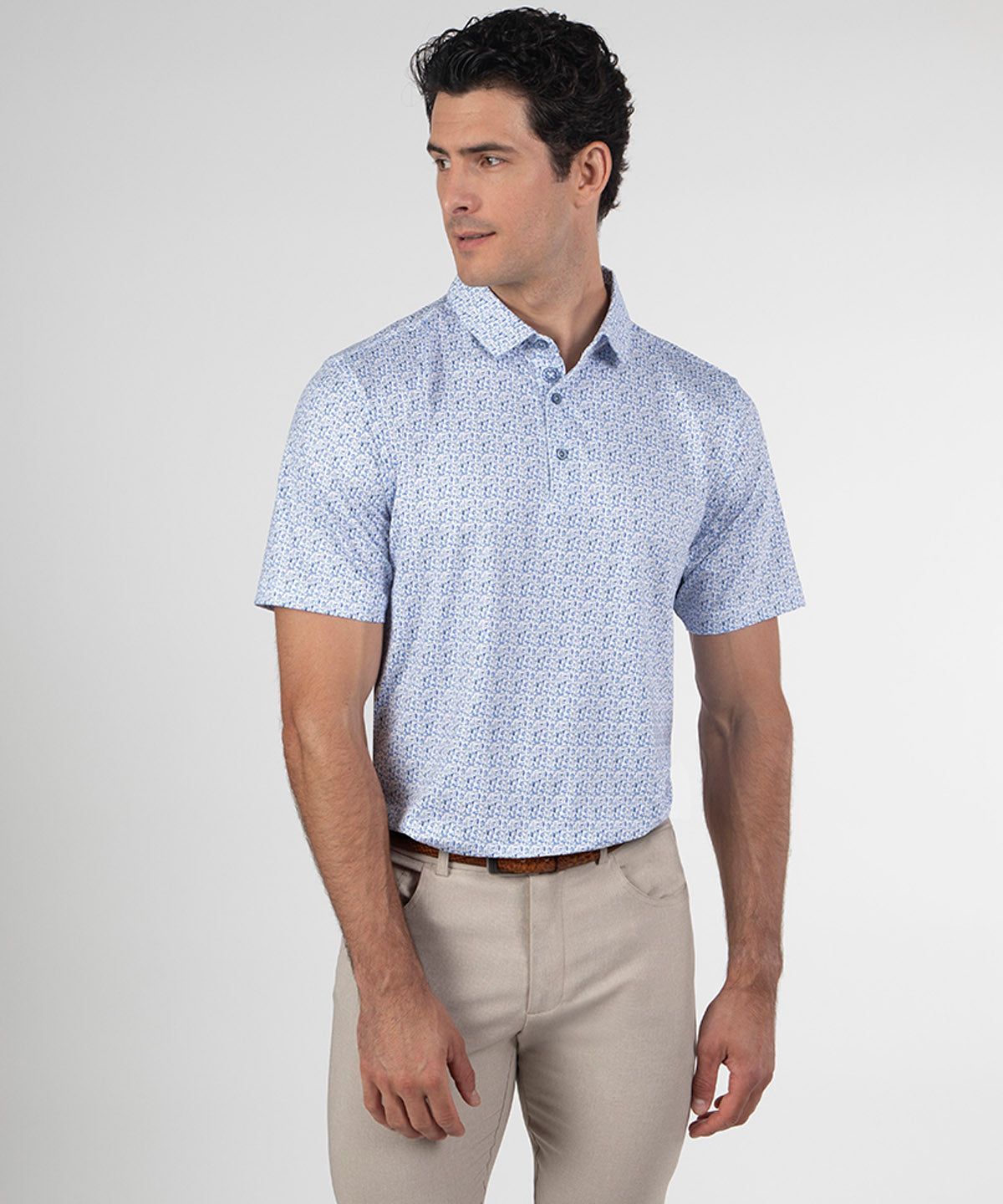Performance Par-tini Print Short-Sleeve Polo