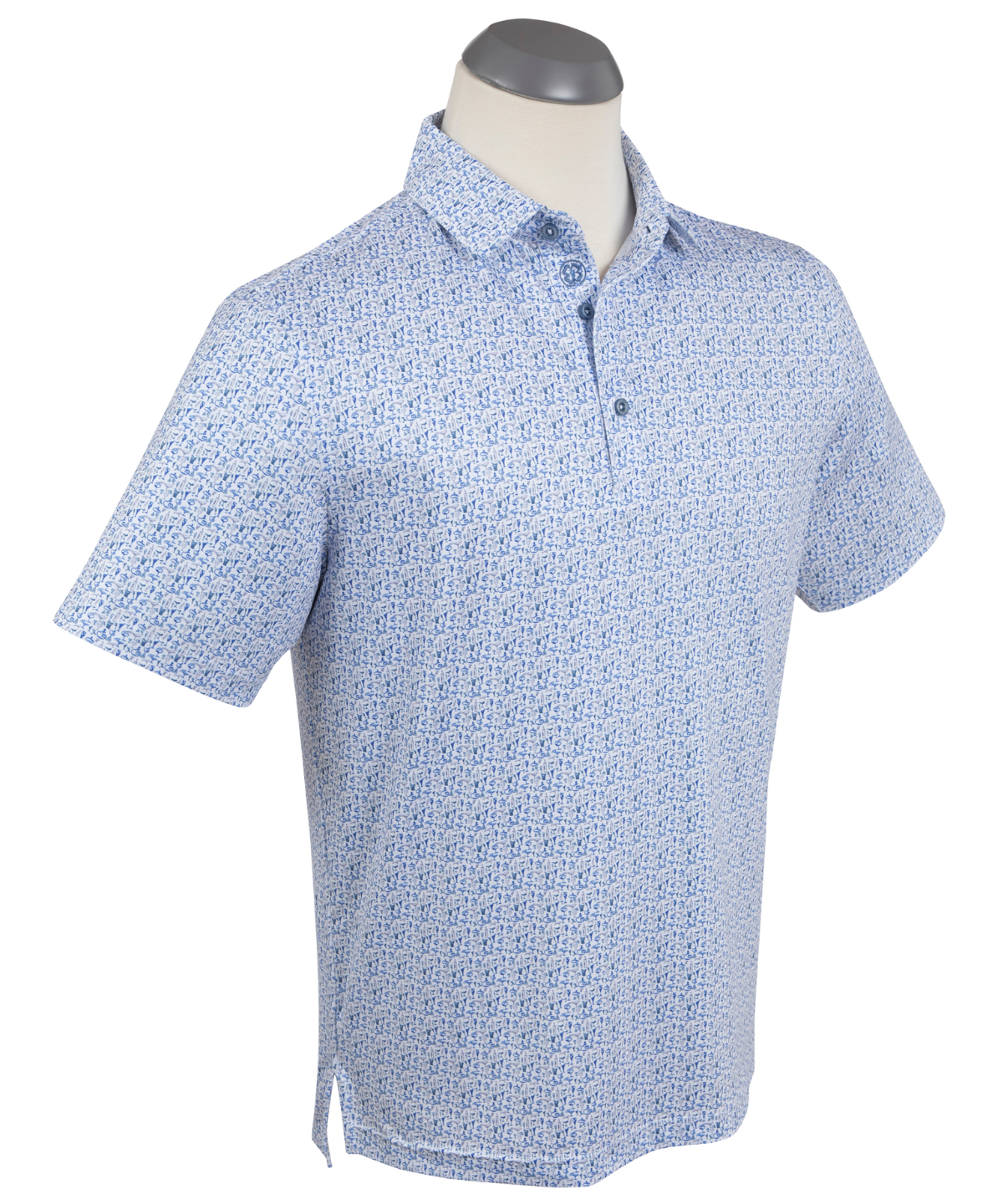 Performance Par-tini Print Short-Sleeve Polo