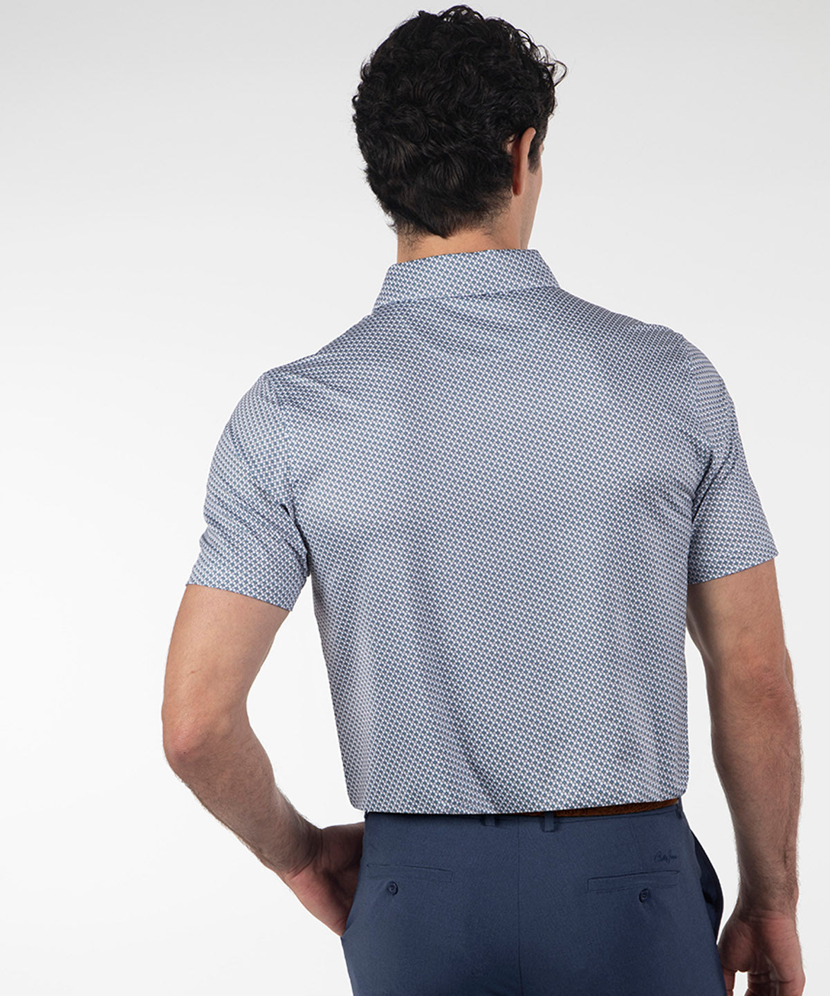 Performance Seville Print Short-Sleeve Polo