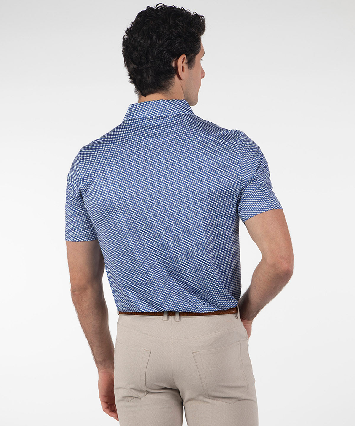 Performance Seville Print Short-Sleeve Polo