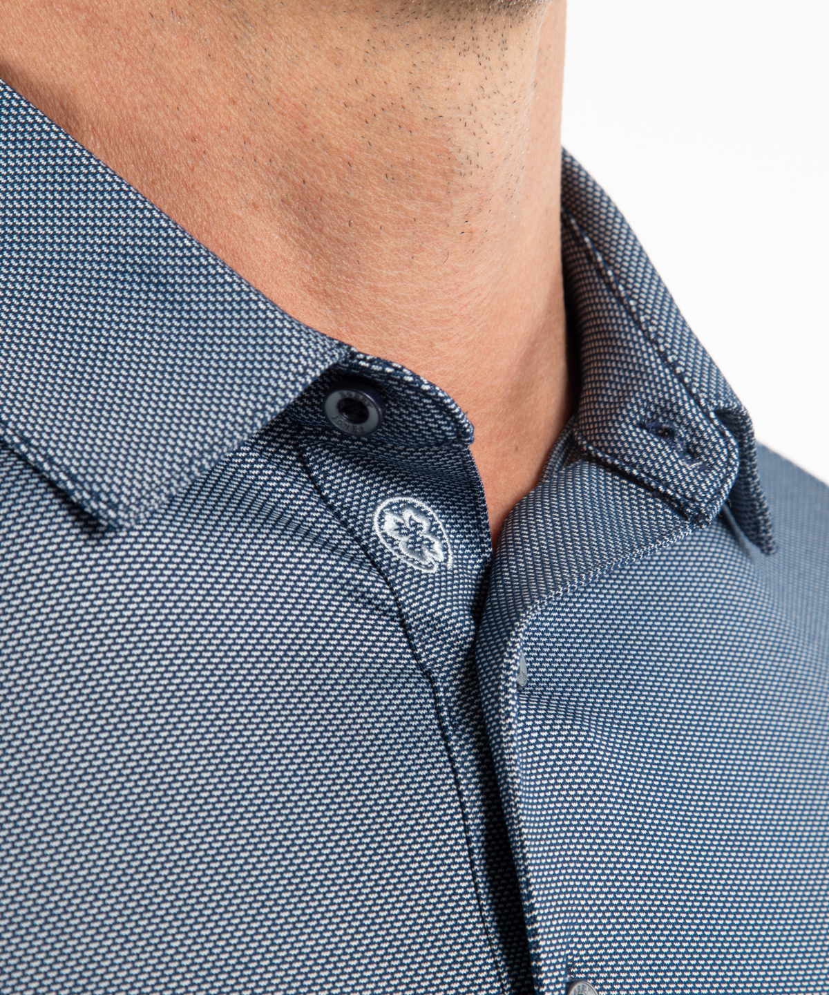 Performance Dash Jacquard Long-Sleeve Polo