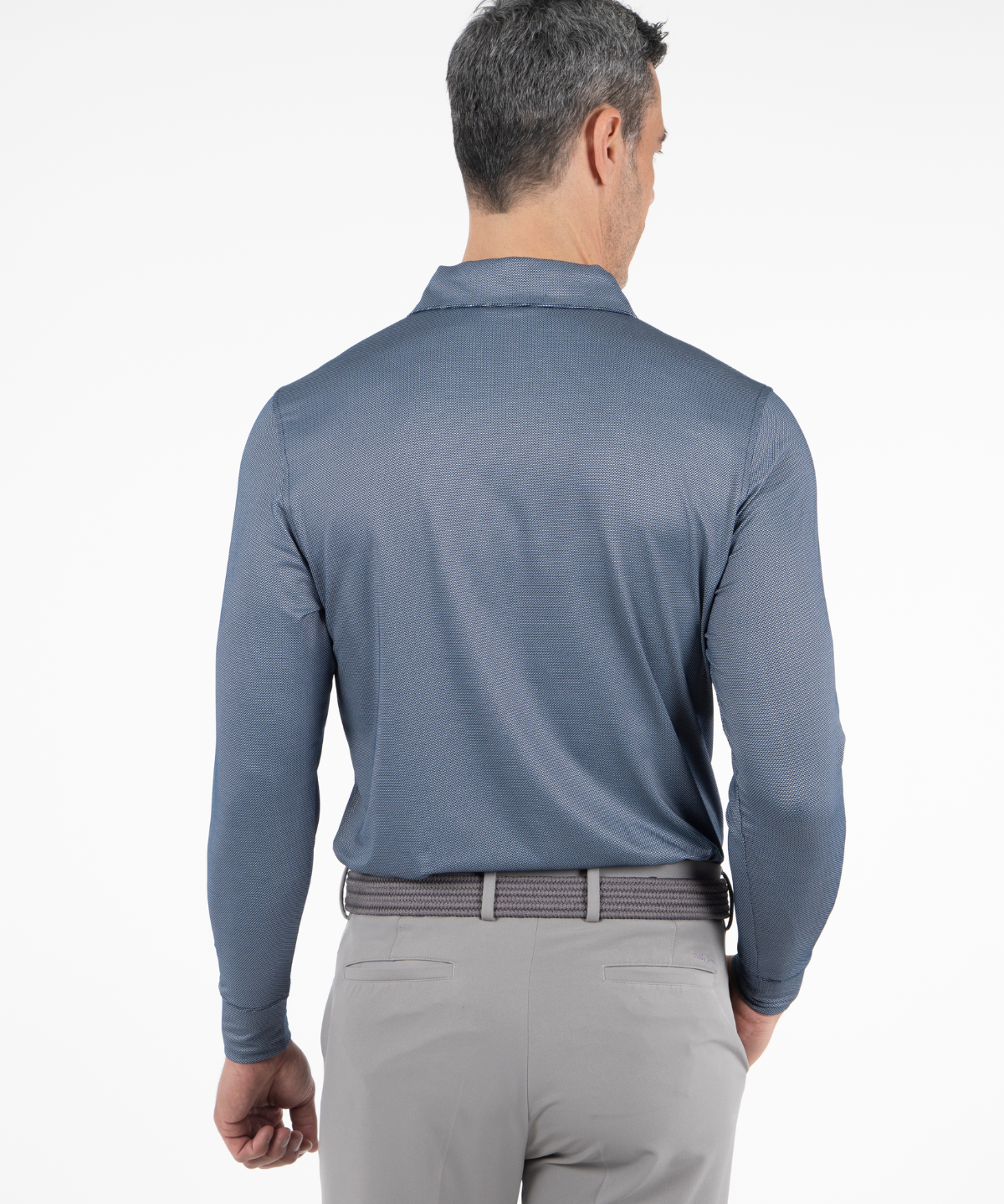 Performance Dash Jacquard Long-Sleeve Polo