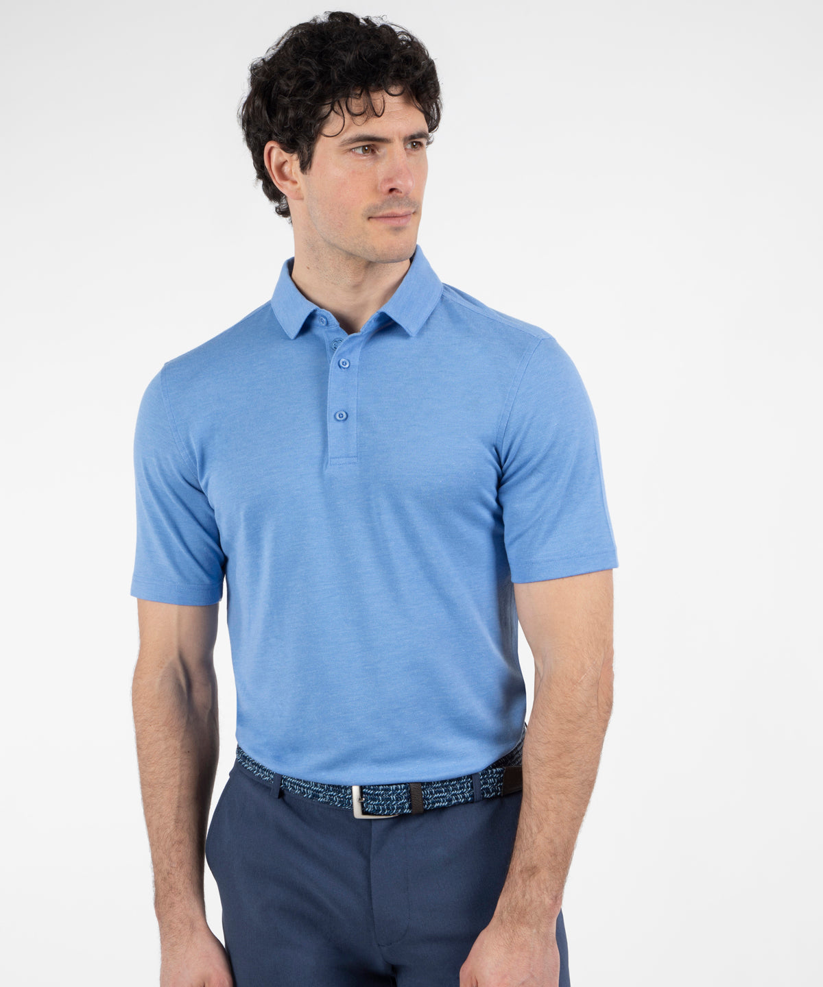 Performance Heather Piqué Jersey Polo