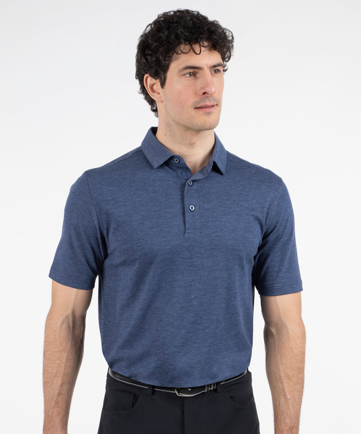 Performance Heather Piqué Jersey Polo