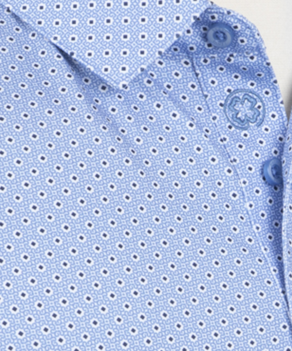 Performance Kaleidoscope Print Jersey Polo