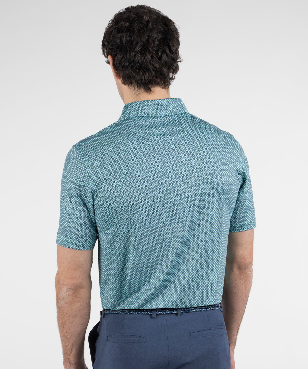 Performance Diamond Argyle Print Jersey Polo
