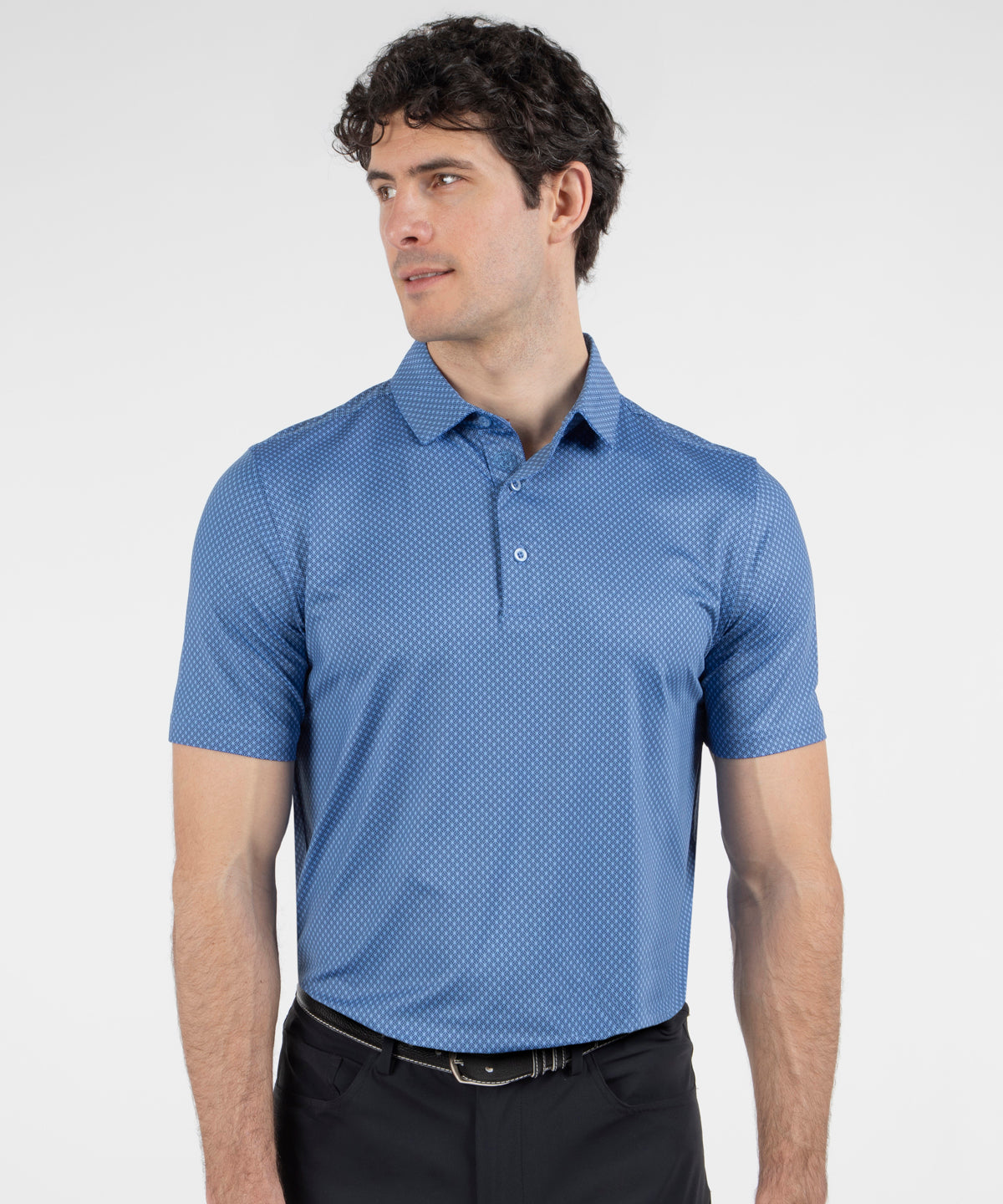 Performance Diamond Argyle Print Jersey Polo