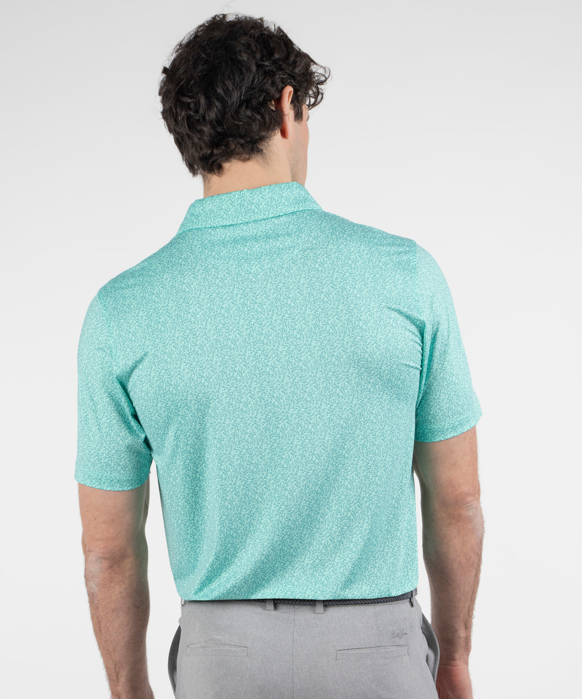 Performance Coral Reef Print Jersey Polo