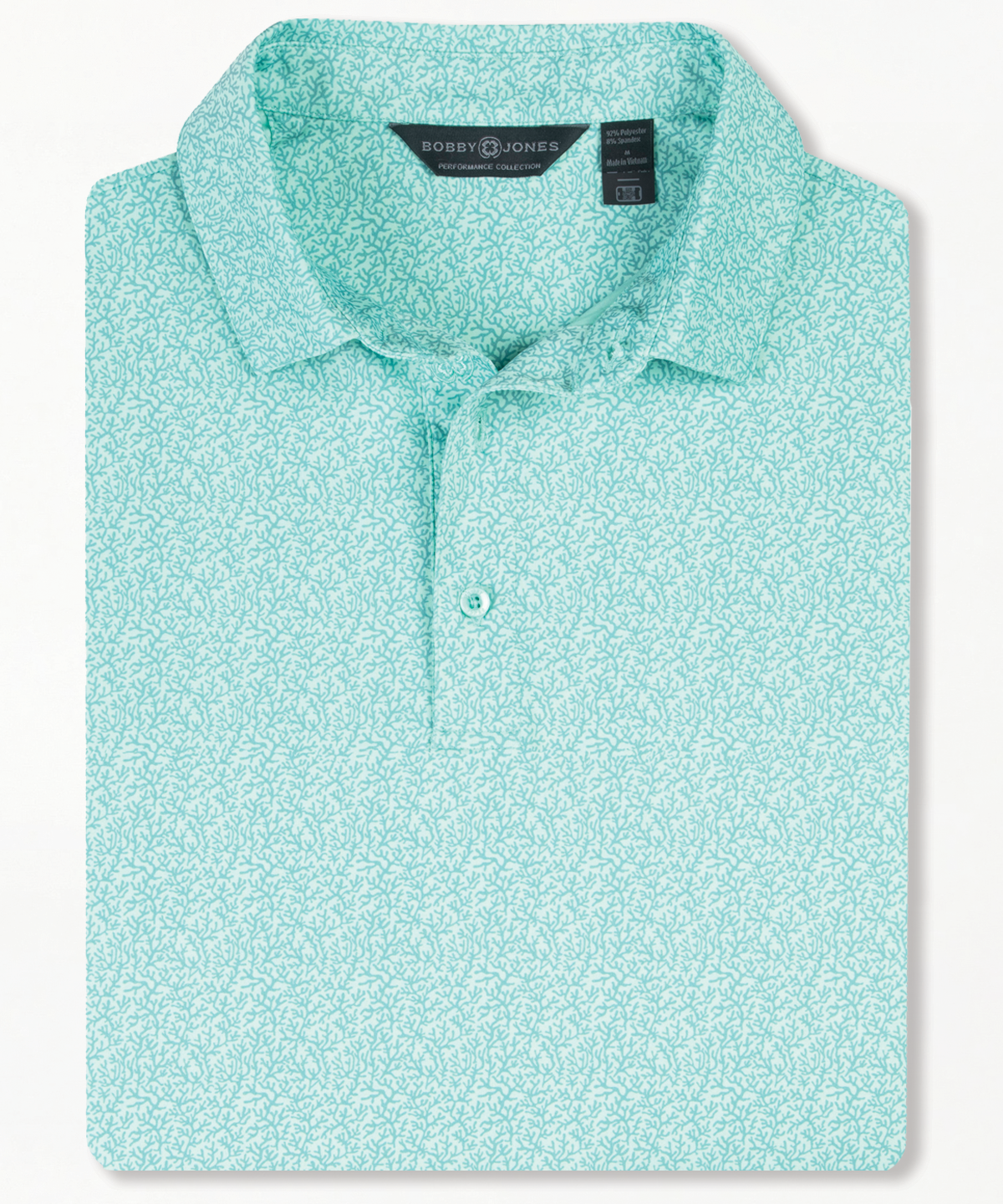 Performance Coral Reef Print Jersey Polo