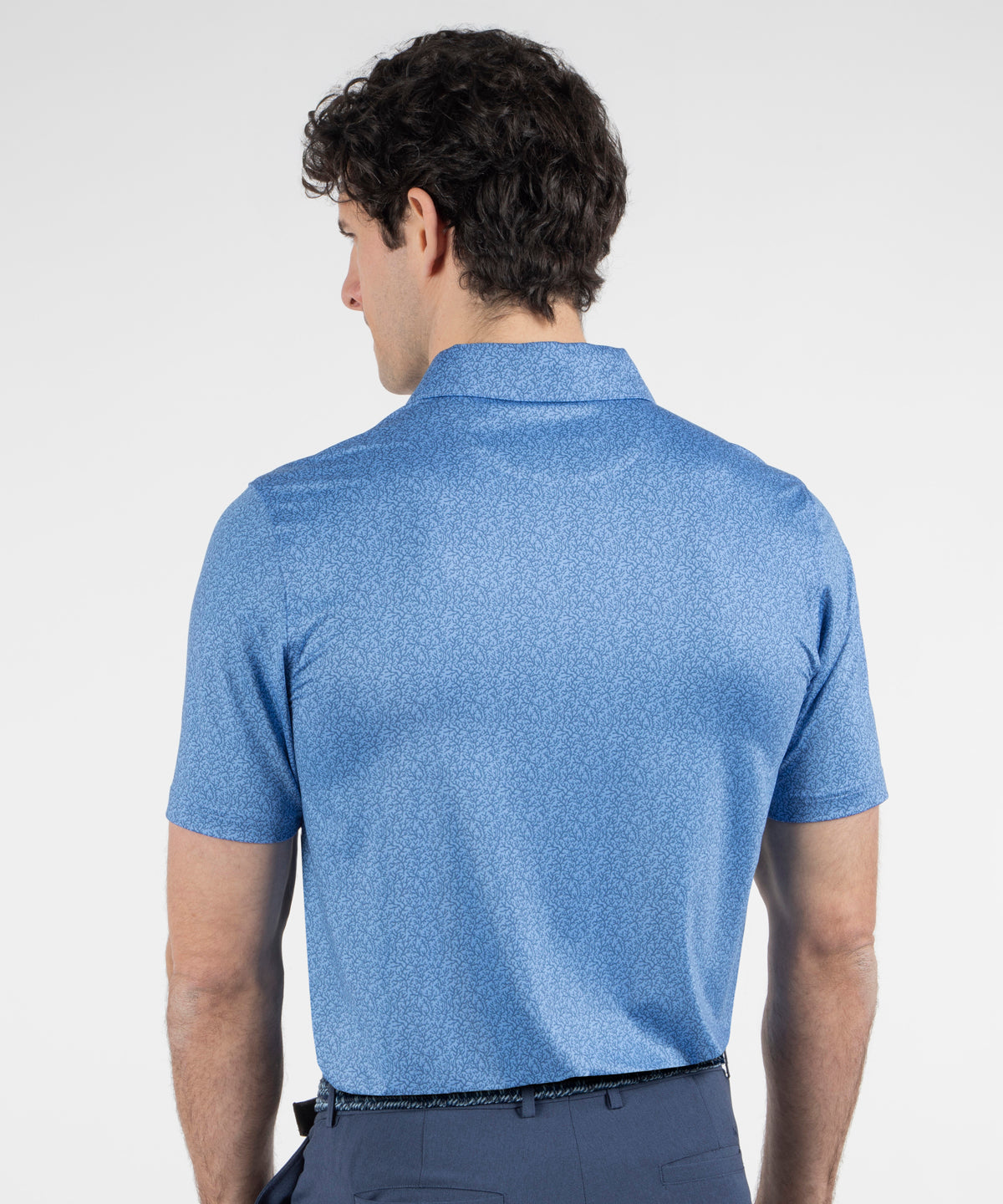 Performance Coral Reef Print Jersey Polo