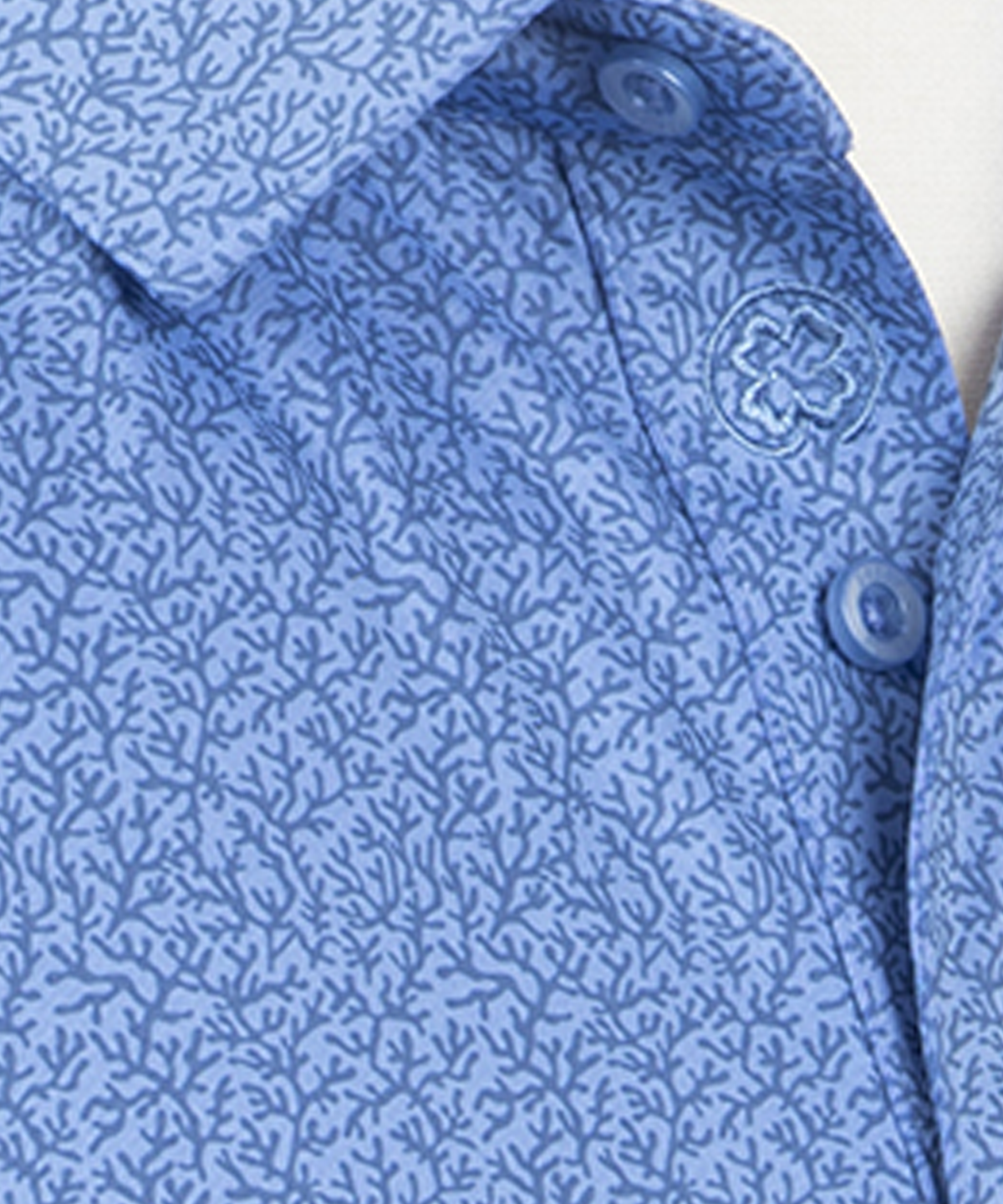 Performance Coral Reef Print Jersey Polo