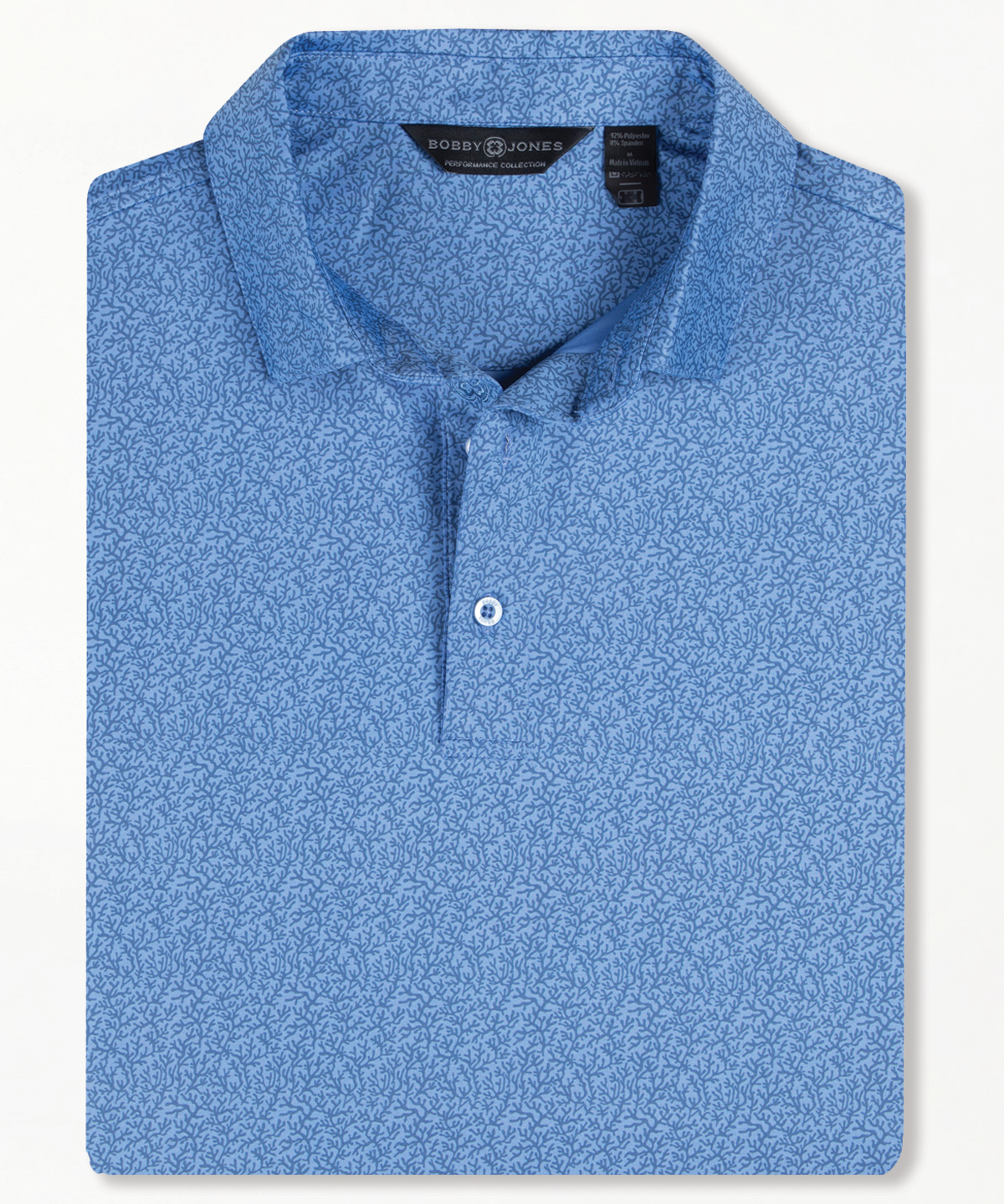 Performance Coral Reef Print Jersey Polo