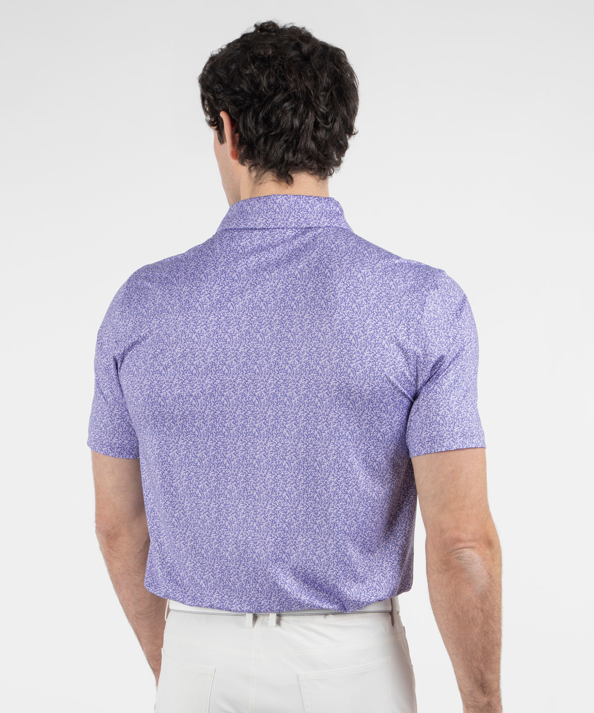 Performance Coral Reef Print Jersey Polo