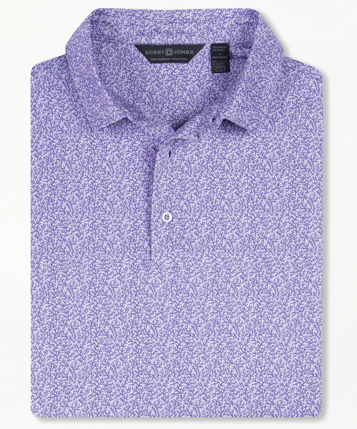 Performance Coral Reef Print Jersey Polo