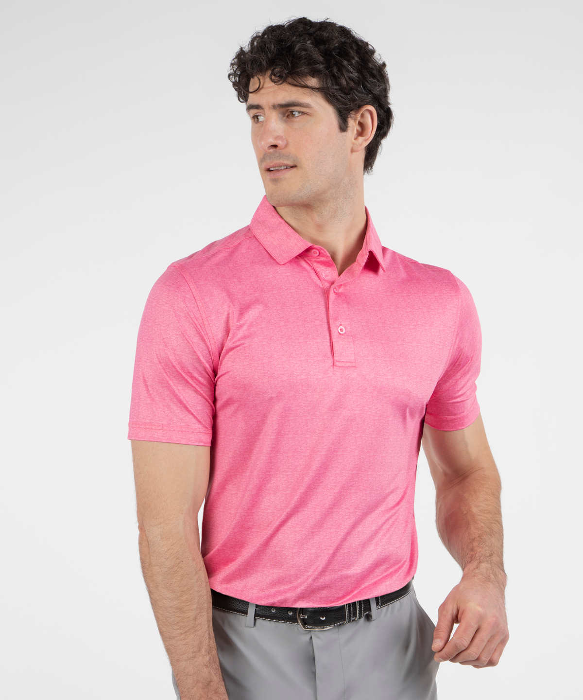 Performance Contour Print Jersey Polo