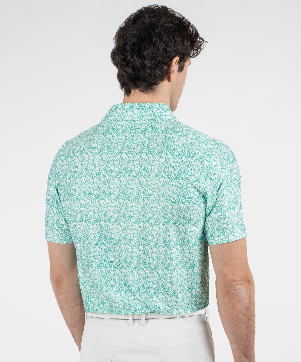 Performance Azalea Print Jersey Polo
