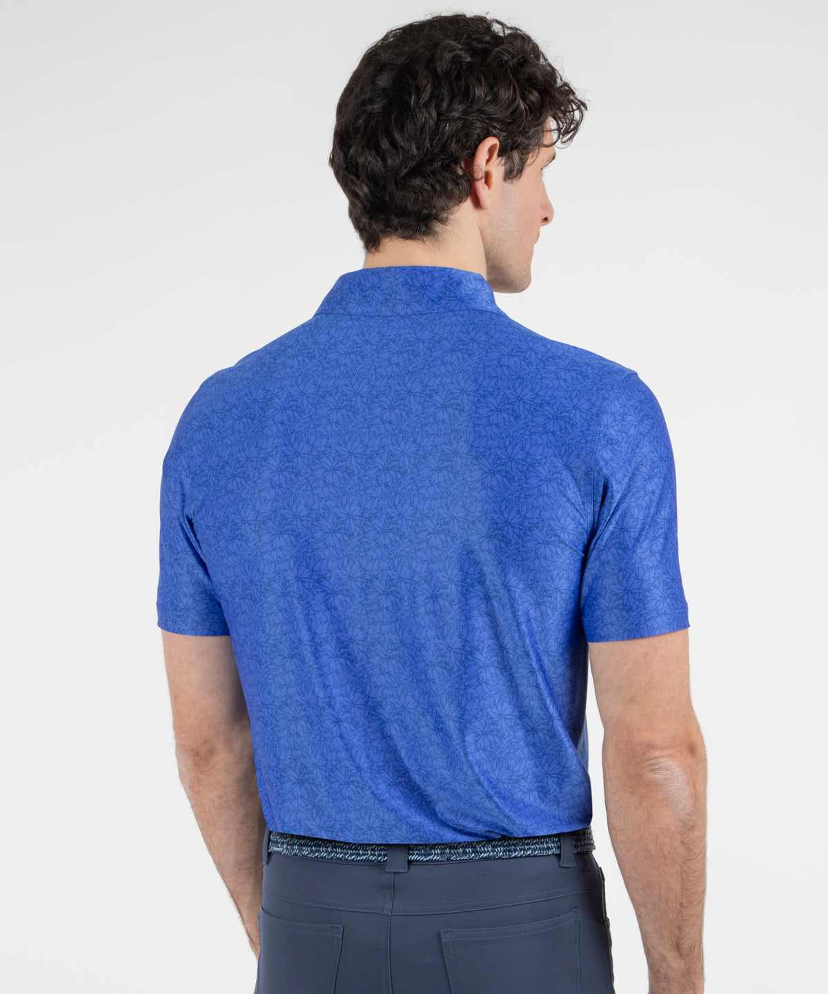 Performance Azalea Print Jersey Polo