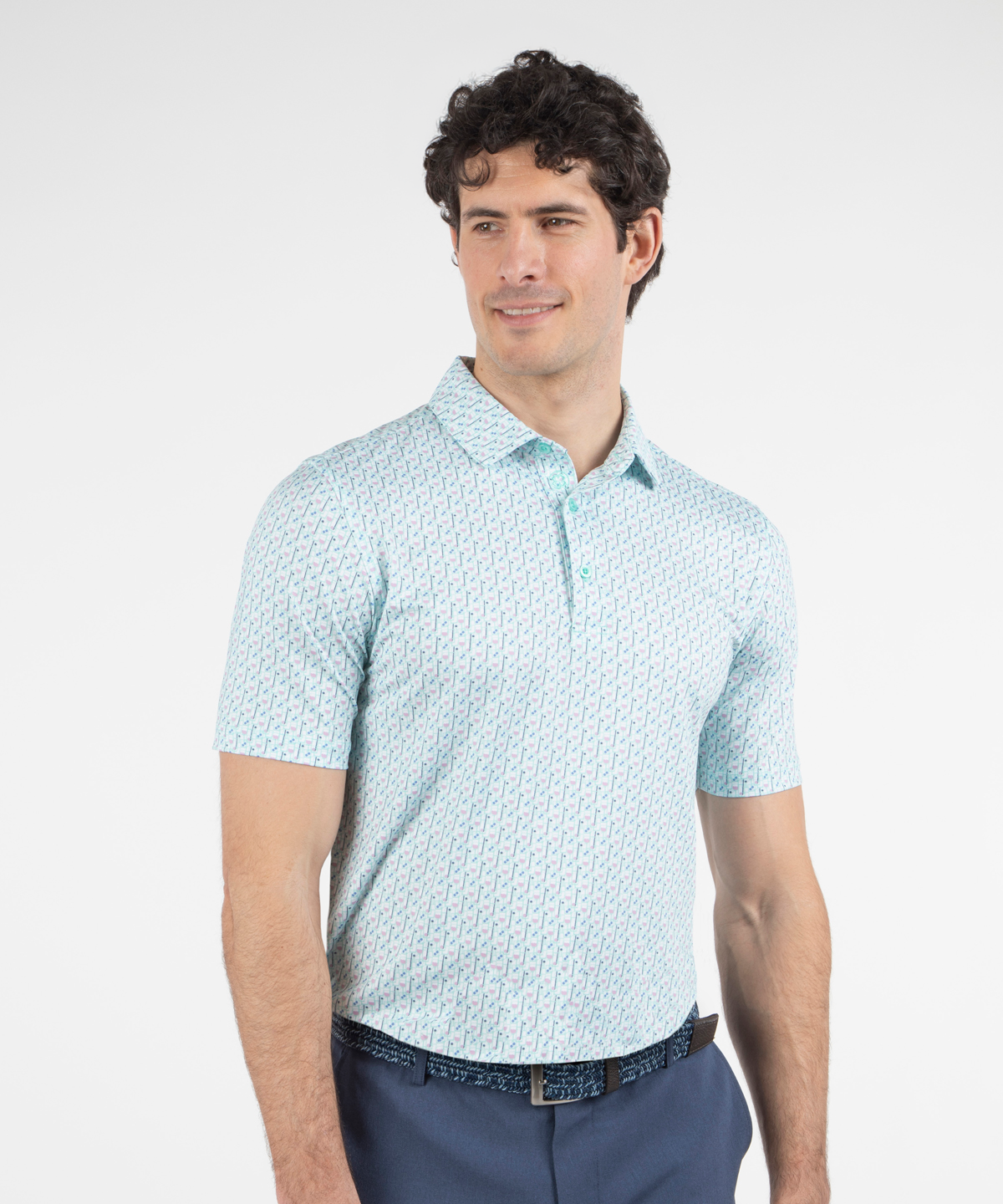 Performance Happy Hour Print Jersey Polo