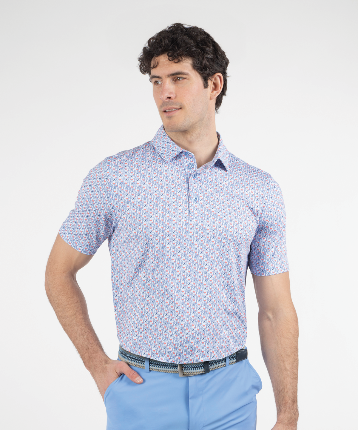 Performance Happy Hour Print Jersey Polo
