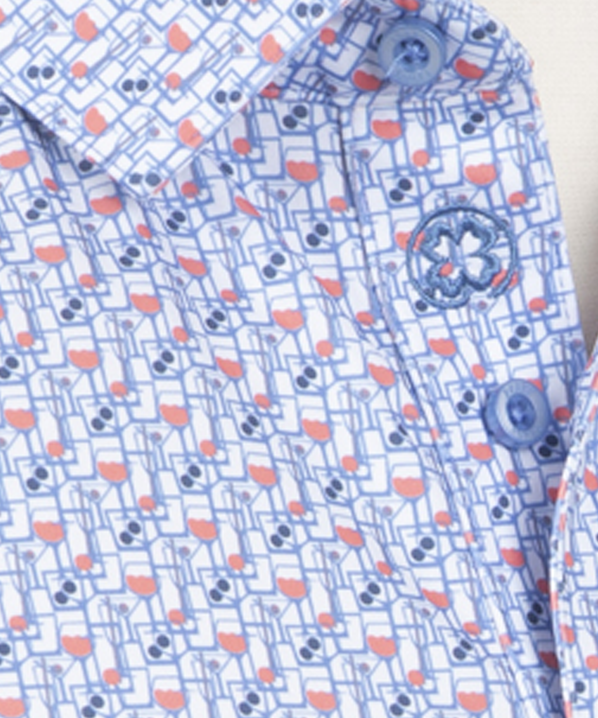 Performance Happy Hour Print Jersey Polo