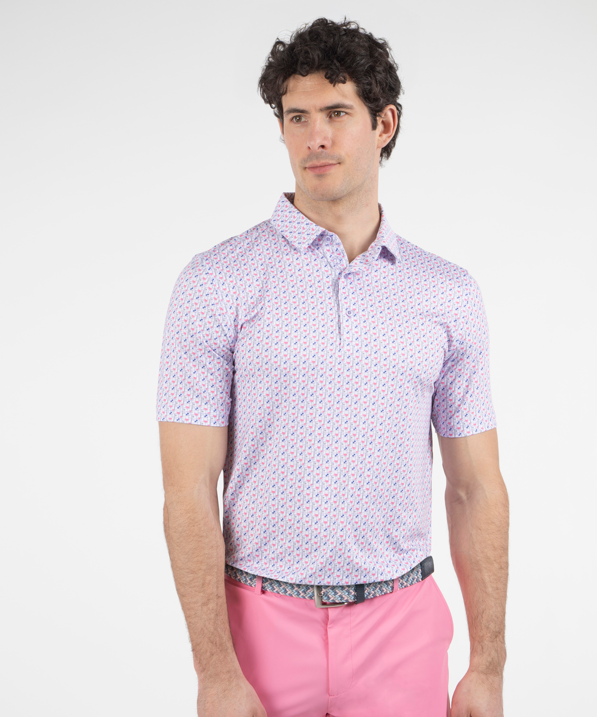 Performance Happy Hour Print Jersey Polo