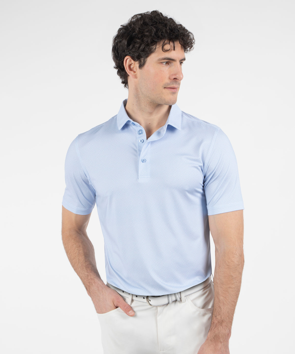 Performance Cyber Print Jersey Polo