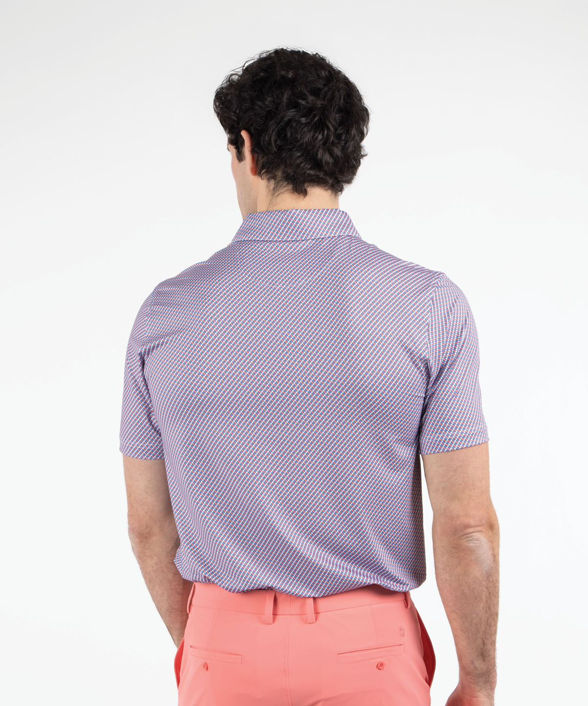 Performance Seville Print Short-Sleeve Polo