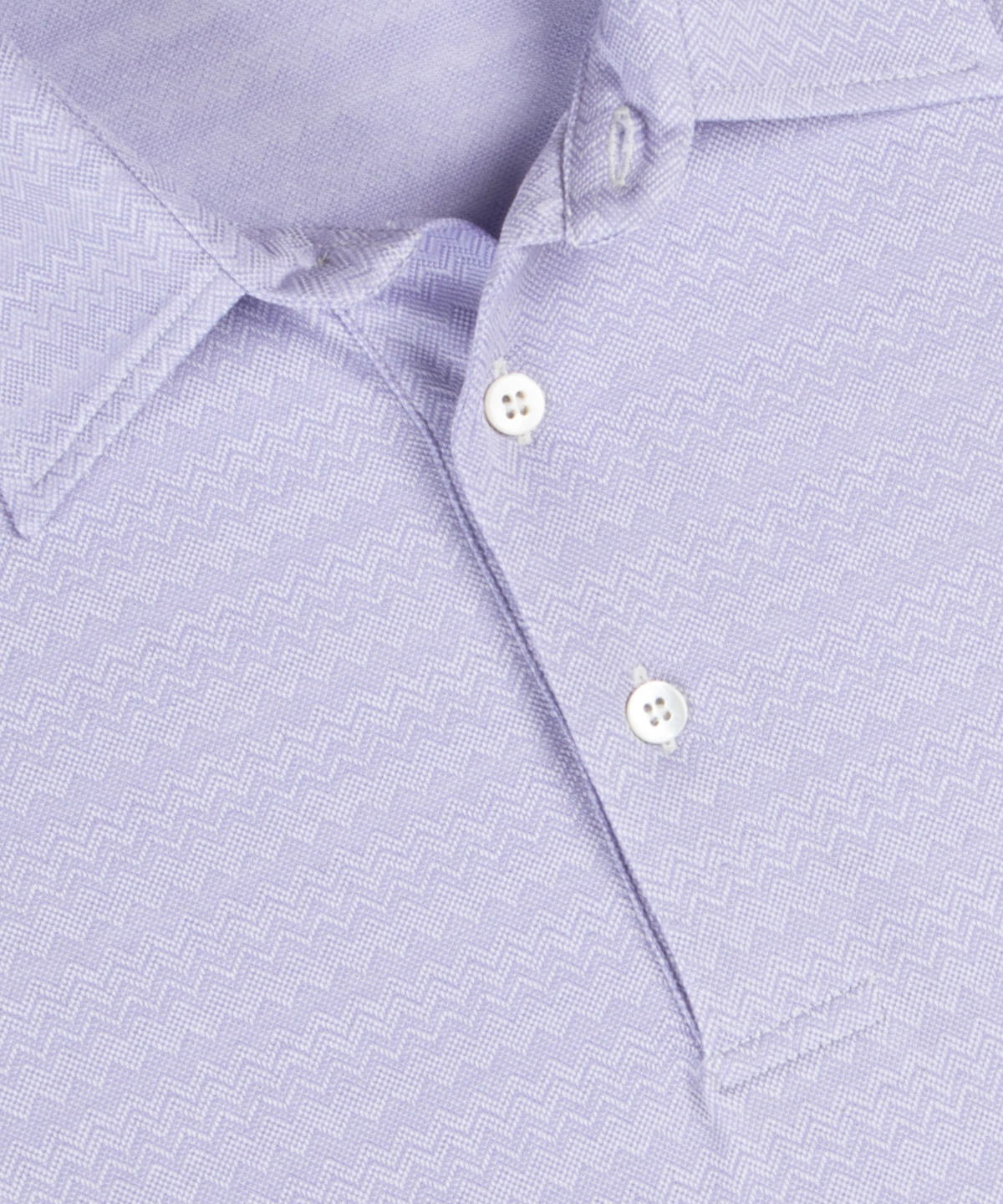 Heritage Varenna Chevron Jacquard Italian Cotton Short-Sleeve Polo