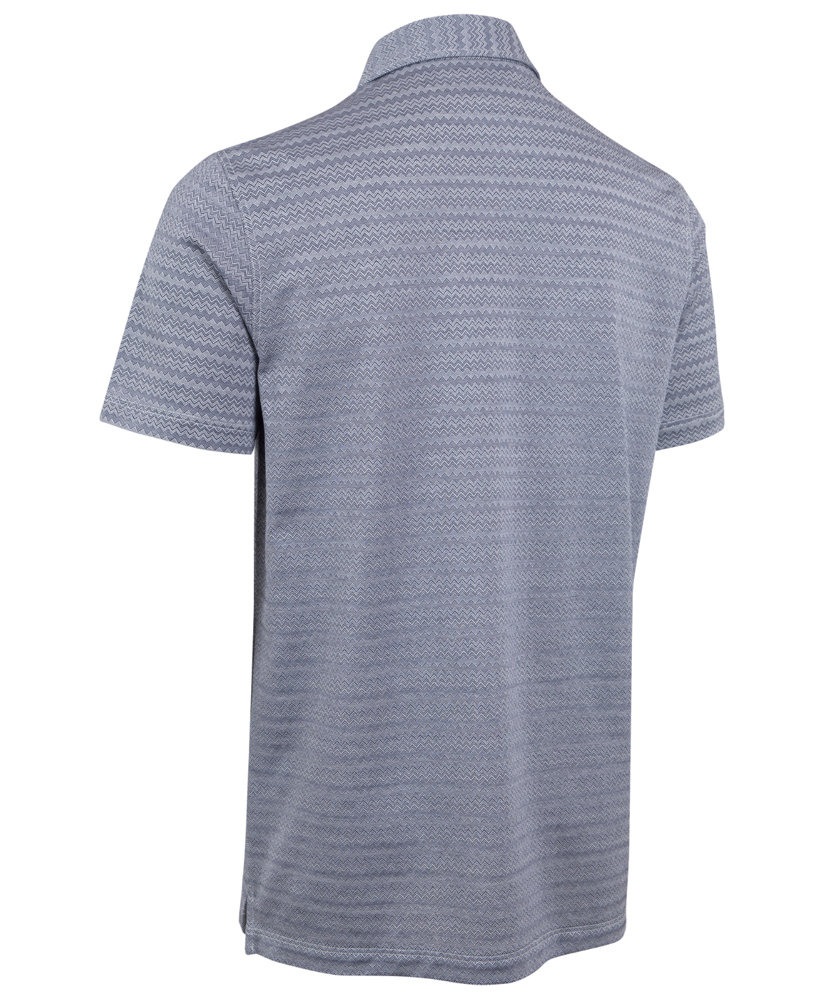 Heritage Varenna Chevron Jacquard Italian Cotton Short-Sleeve Polo