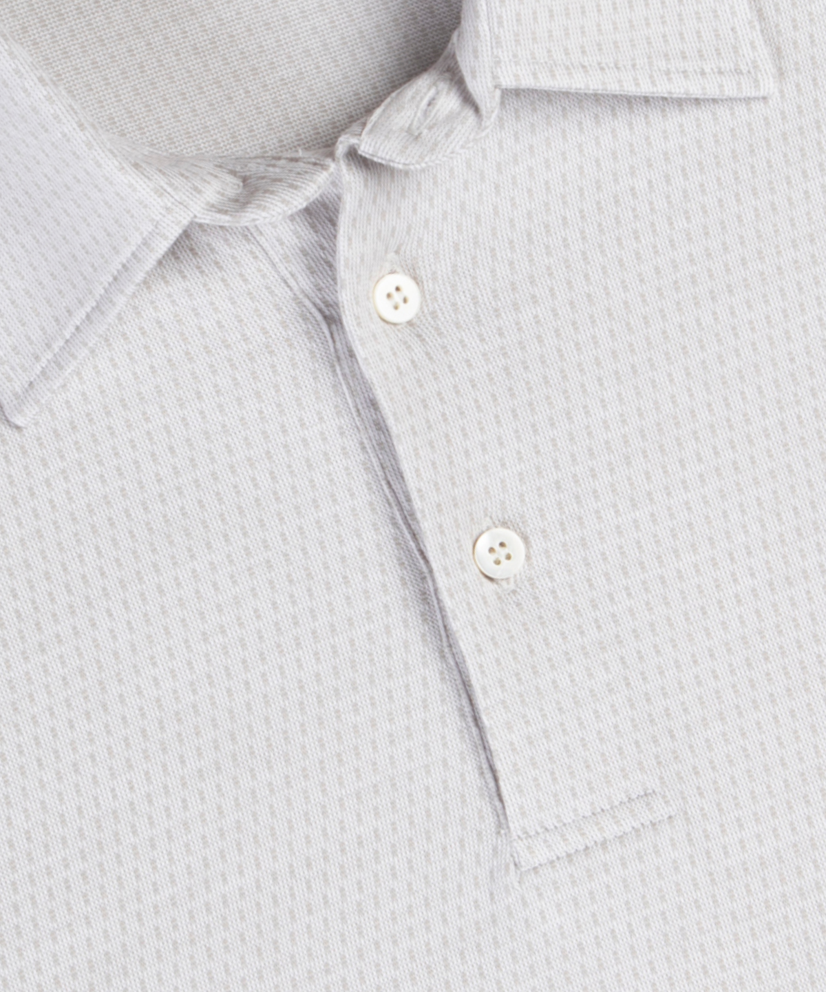 Heritage Cortina Micro Grid Jacquard Italian Cotton Short-Sleeve Polo