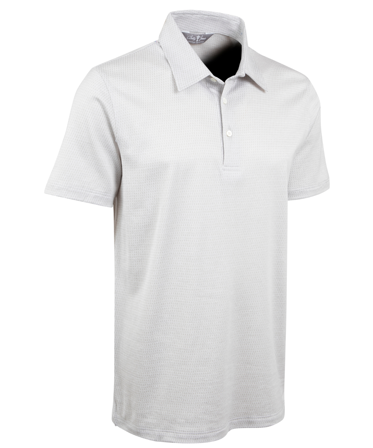 Heritage Cortina Micro Grid Jacquard Italian Cotton Short-Sleeve Polo