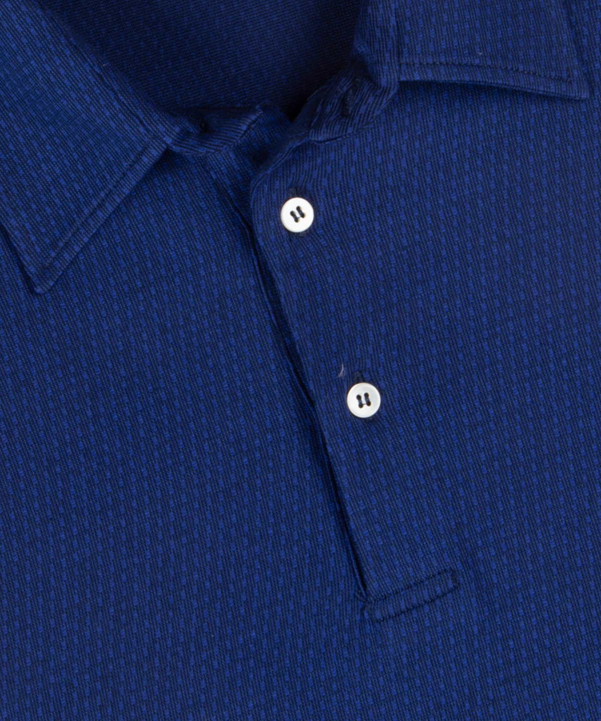 Heritage Cortina Micro Grid Jacquard Italian Cotton Short-Sleeve Polo