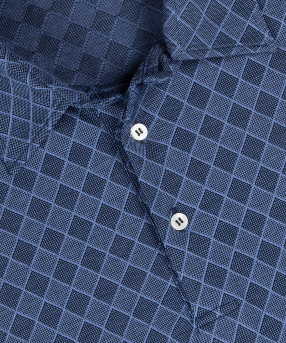 Heritage Loreto Diamond Grid Jacquard Italian Cotton Short-Sleeve Polo